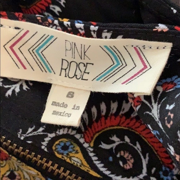 Pink Rose black printed sleeveless top - Picture 7 of 11